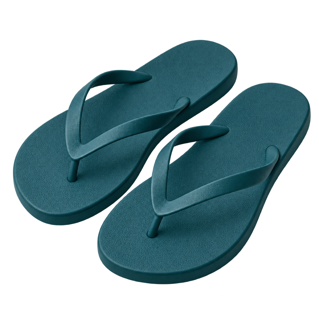 Co-Fox concept illustration of blue flip-flops